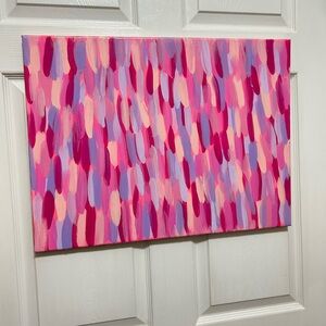 Abstract Pink and Purple Canvas Art